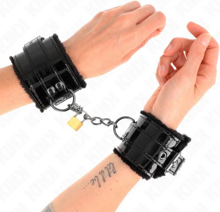Actual product image Kink LIGHT WRIST CUFFS WITH COPPER LOCK, ADJUSTABLE 17-29 CM X 5.5 CM