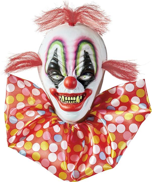 Actual product image Widmann Horrorclown Mit Blinkenden Und Farbwechselnden LED Augen 40 cm