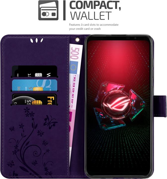 Immagine prodotto Cadorabo Custodia Flower Book (Asus ROG Phone 5)