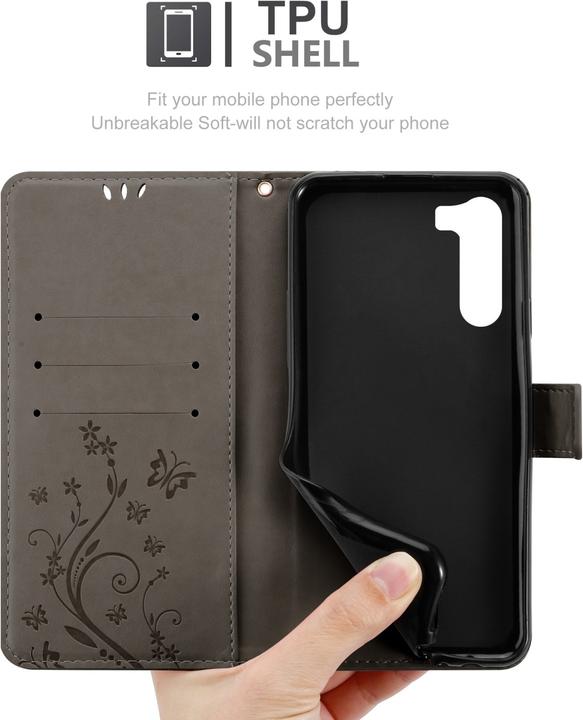 Image du produit Cadorabo Housse Flower Book (Motorola Moto G200 5G)