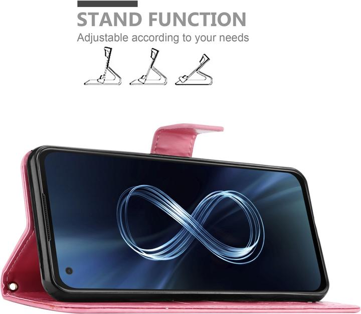 Actual product image Cadorabo Case Flower Book (Asus Zenfone 8)