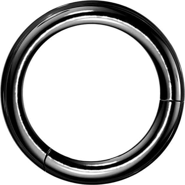 Produktbild Star Piercing Segmentring klappbar schwarz (ohne Messing, Titan G23)