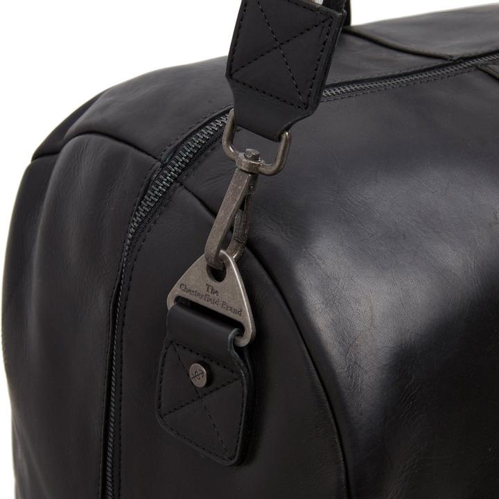 Produktbild The Vegan Cow Chesterfield Brand Leren Weekendtas Zwart Hudson (50 l)