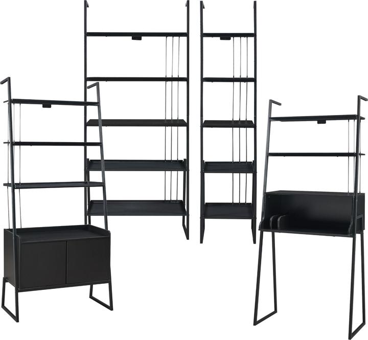 Immagine prodotto En.Casa Set di mobili Storfjord da 4 pezzi 1x scrivania, 3x scaffale a pioli