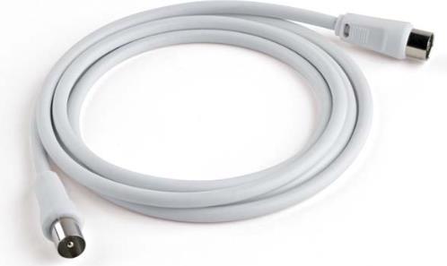 Produktbild Meliconi ANT2M Koaxialkabel 2 m 9,5 mm Weiss (Antennenkabel)