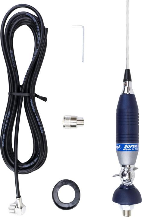 Produktbild PNI CB-Antenne von Sirio SUPER 9 mit Butterfly, Länge 155 cm, 27 - 28,5 MHz, 250 W, Halterung, 4 m R