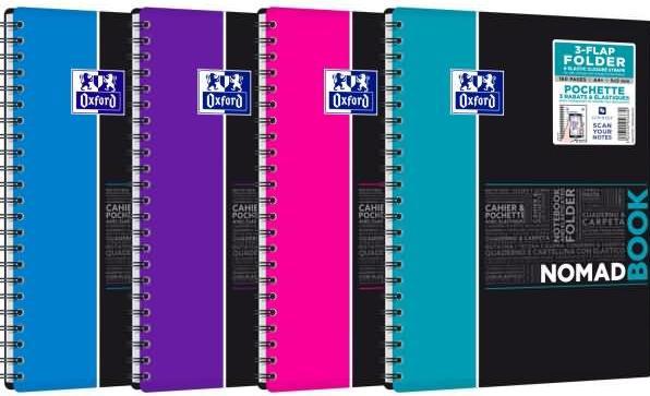 Produktbild Oxford Collegeblock Mappe Nomadbook (A4+, Kariert, Weicher Einband)
