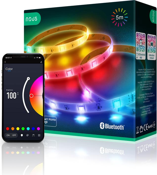 Nous Smart RGB Bluetooth LED Strip F6 (500 cm)