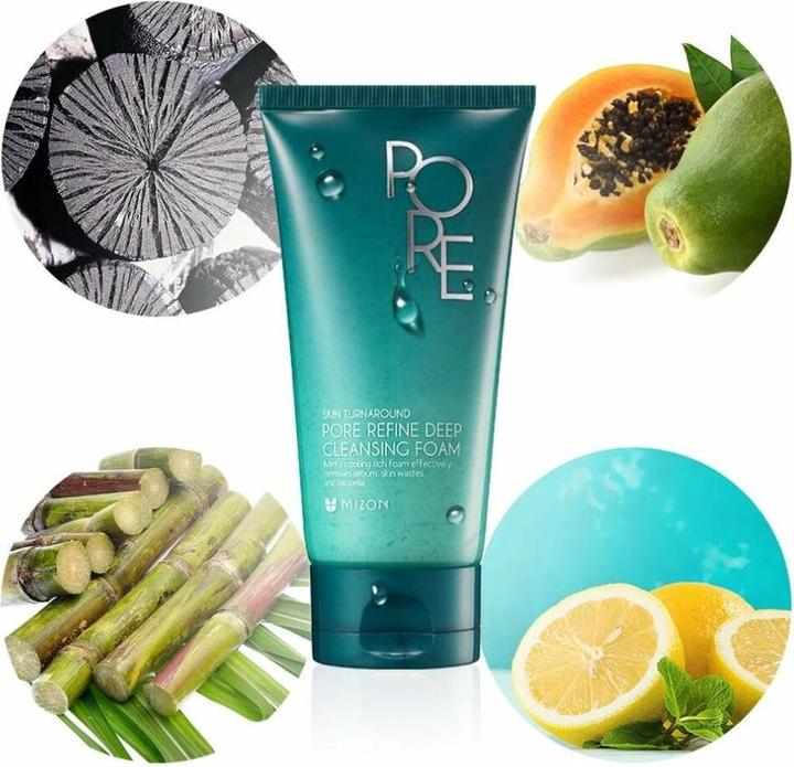 Actual product image Mizon Pore Refine Deep Cleansing Foam 120ml (Foam, 120 ml)
