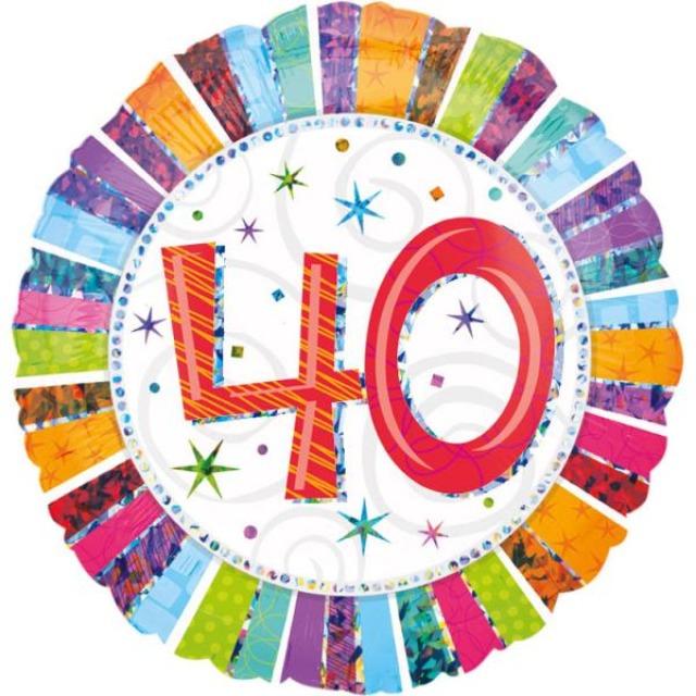 Produktbild Amscan Folienballon Birthday 40 (1 x)