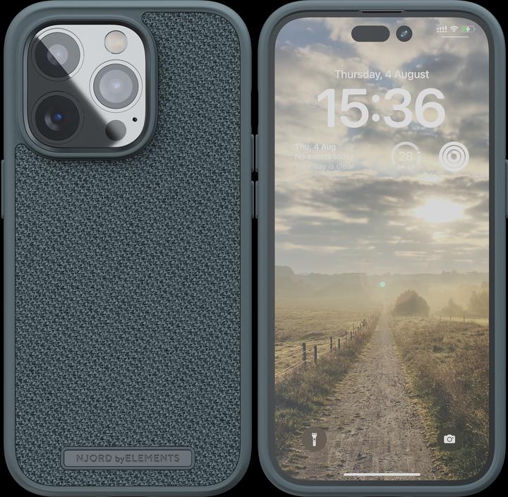 Actual product image Njord Hard Cover Tonal Case Dark Grey (Apple iPhone 14 Pro Max)