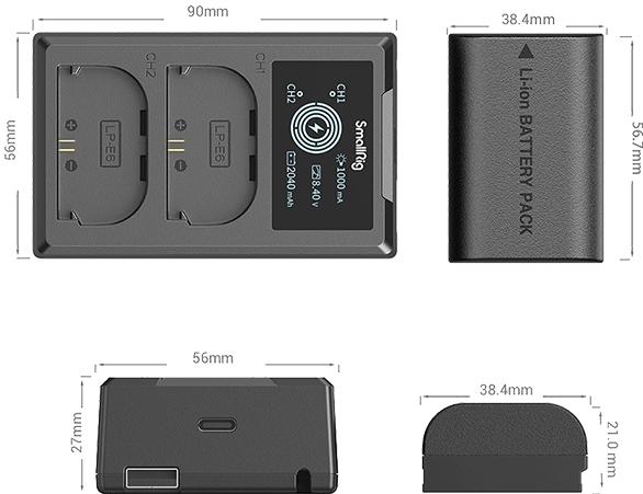 Produktbild SmallRig LP-E6NH Camera Battery and Charger Kit 3821 (Kamera Akku)