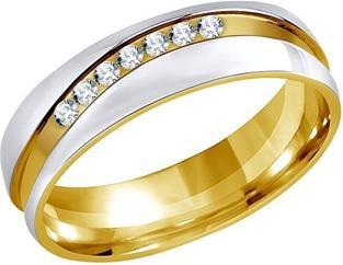 Silvego Steel wedding ring for women MARIAGE RRC2050-Z - Circuit: 57 mm (57)
