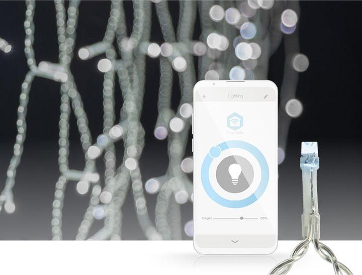 Produktbild Nedis SmartLife Dekorative LED | Wi-Fi | Kaltweiss | 400 LED's | 8.00 m | Android™ / IOS (0.23 m)