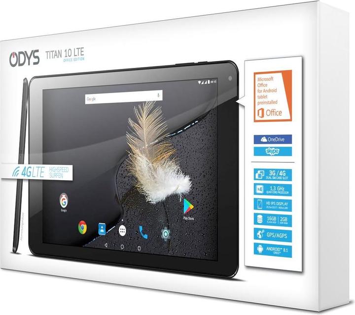 Actual product image Odys n 10 LTE (4G, 10.10", 16 GB, Black)