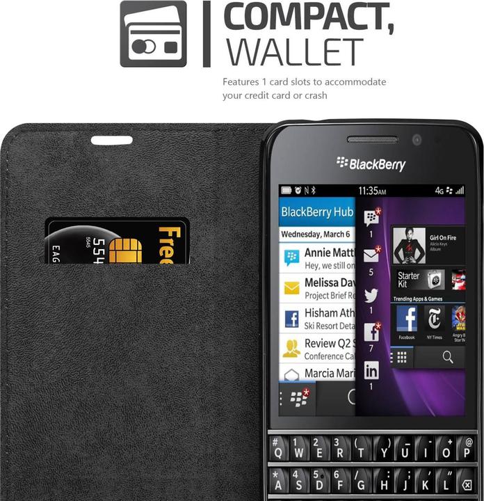 Produktbild Cadorabo Book Invisible Magnet Cover (Blackberry Q10)