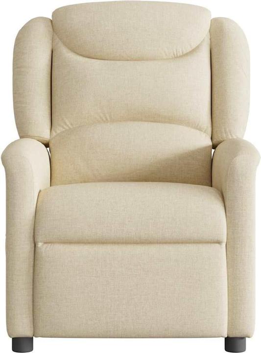 Immagine prodotto VidaXL Poltrona massaggiante in tessuto crema poltrona massaggiante TV poltrona con funzione massaggio