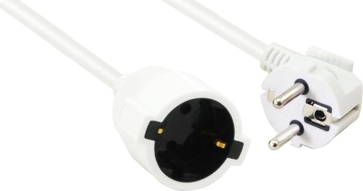 Helos Schutzkontakt-Verlängerungskabel 3-polig weiss 2.0m (2 m, CEE 7/7)
