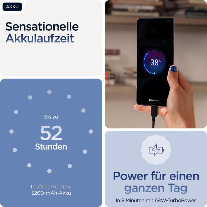 Productafbeelding Motorola Edge 60 (512 GB, Pantone Gibraltar Zee, 6.67", Dubbele SIM, 50 Mpx, 5G)