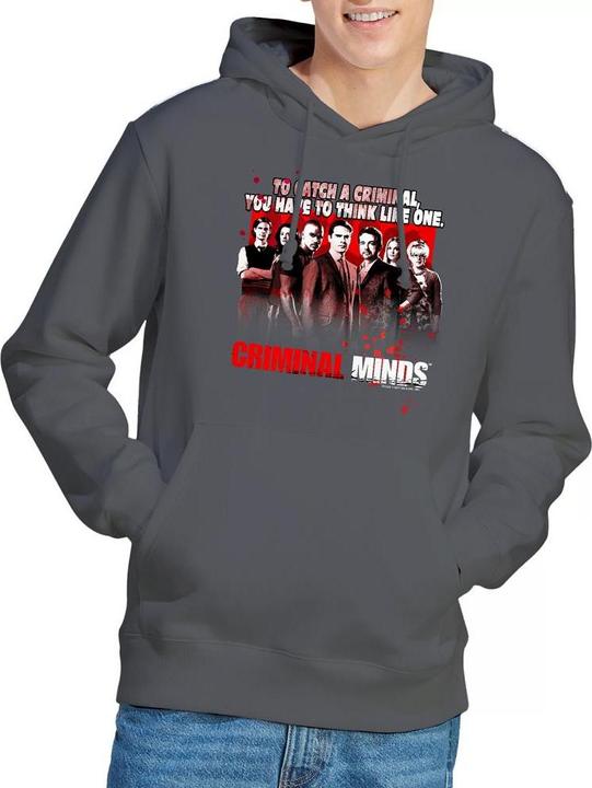 Immagine prodotto Criminal Minds Think Like One Felpa con Cappuccio Uomo (L)