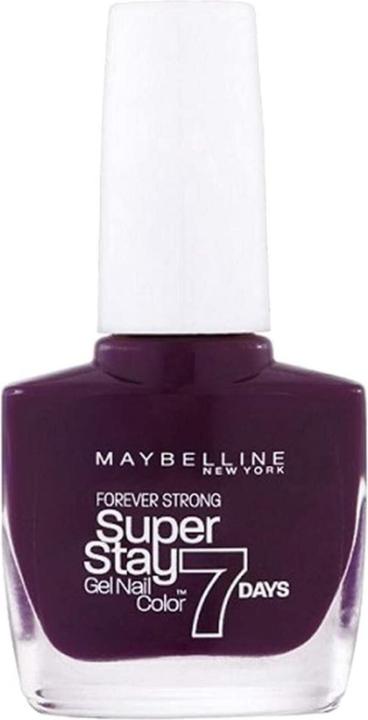 Immagine prodotto Maybelline New York Maybelline Super Stay 7 Nail Lacquer 05 Extreme Black Current 10 ml (Extreme Black, Smalto)