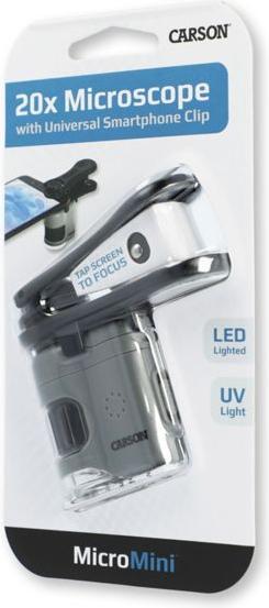 Actual product image Carson Microscope avec LED MicroMiniHookUp