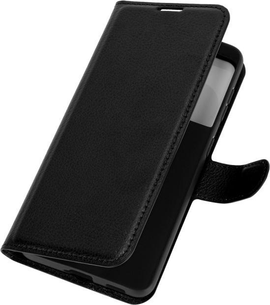 Produktbild AM-Handyzubehör Lederhülle mit Geldbörse Samsung Galaxy S21 5G - Schwarz