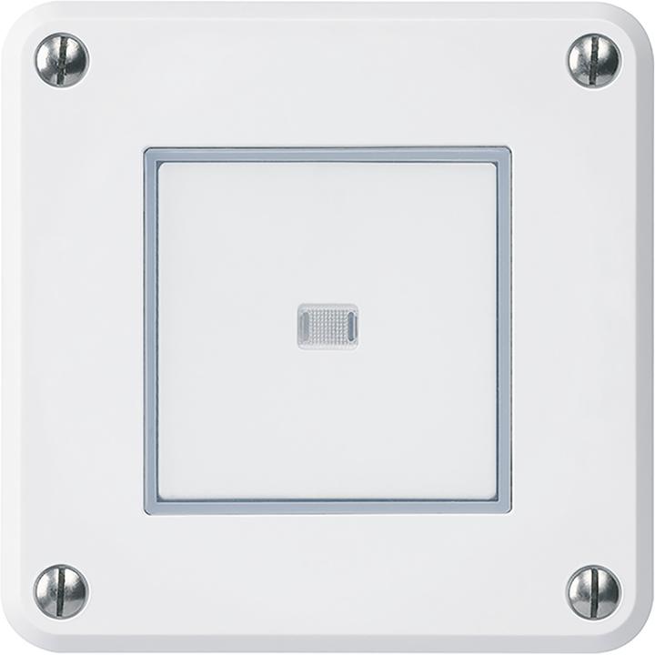 Hager robusto NUP push-button illuminated incl. LED cartridge yellow