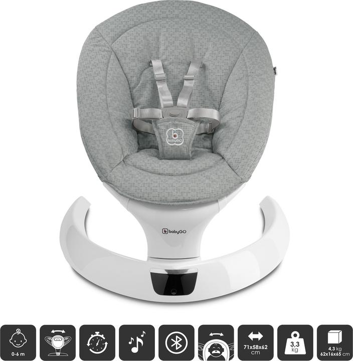 BabyGo Swing grau