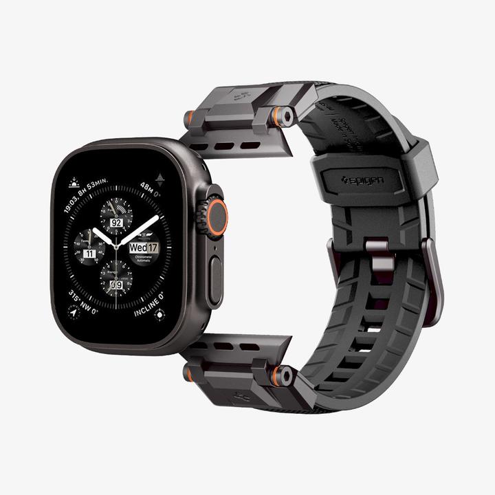 Actual product image Spigen DuraPro Armor (44 mm, 45 mm, 46 mm, 49 mm, Nylon, Thermoplastic polyurethane (TPU))