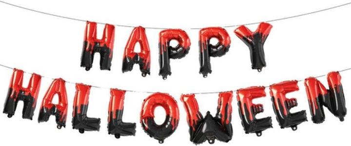 Smiffys Happy Halloween Party Deko Folienballon Girlande