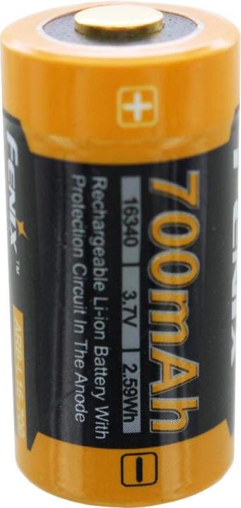 Produktbild Fenix Akku CR123 A 2 Stück und Schnell-Ladegerät (2 Stk., CR123A, 760 mAh, Akku)