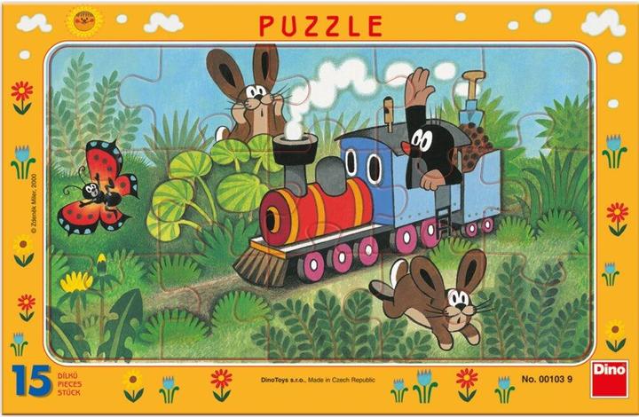 Immagine prodotto Dino Puzzle talpa e locomotiva 15 pezzi (15 pezzi)