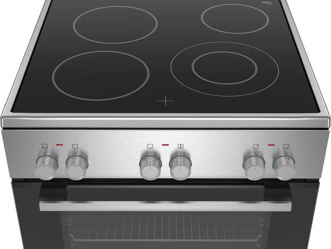 Produktbild Bosch Hausgeräte Bosch HKA090150 - Serie 4 - Vrijstaand fornuis - Keramisch - RVS - 3D Hetelucht - Energielabel A