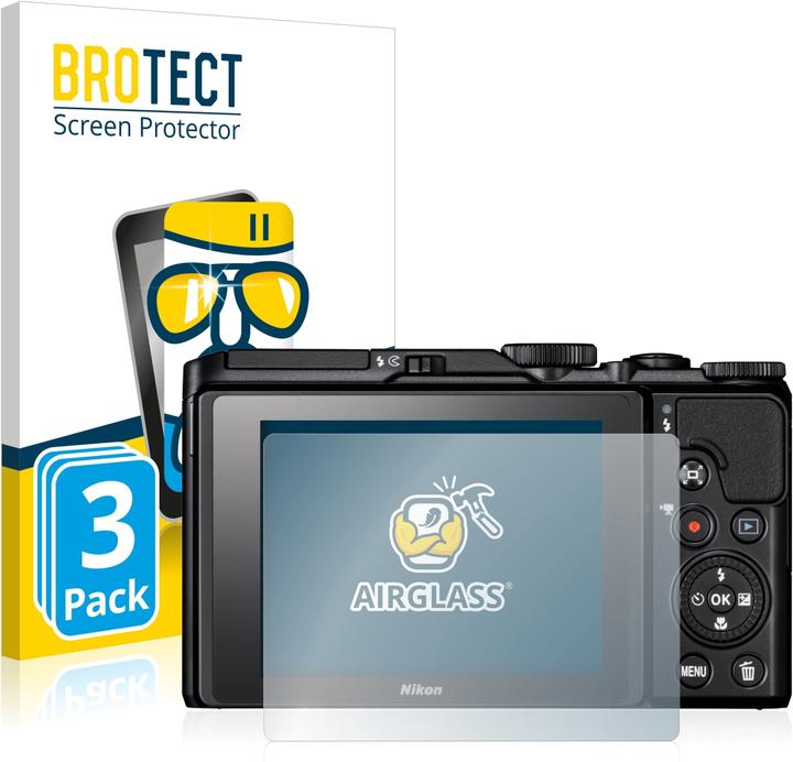 BROTECT AirGlass Panzerglasfolie (Displayschutz, Coolpix A900)
