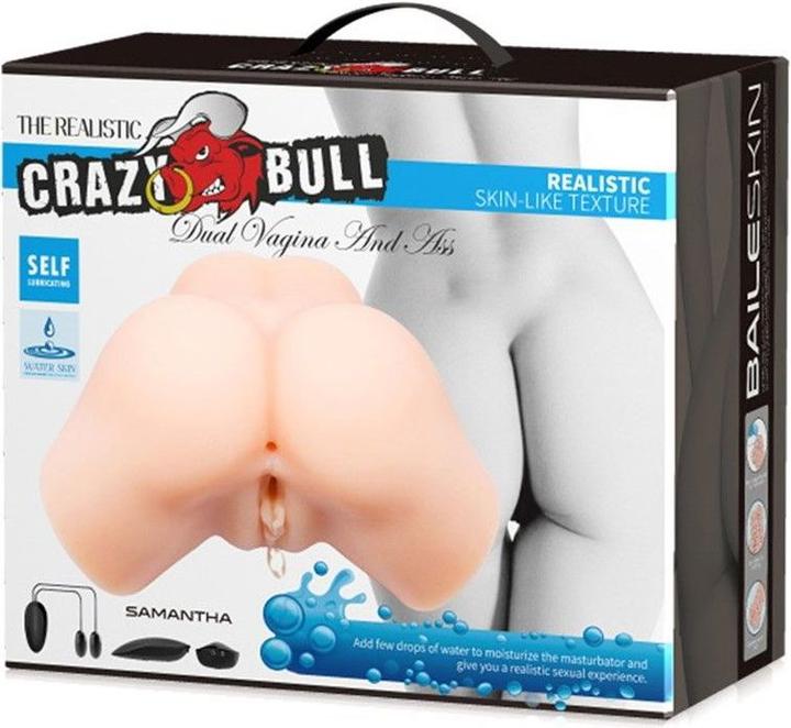 Image du produit Crazy Bull Masturbateur vibrant pour le vagin et le cul Samantha