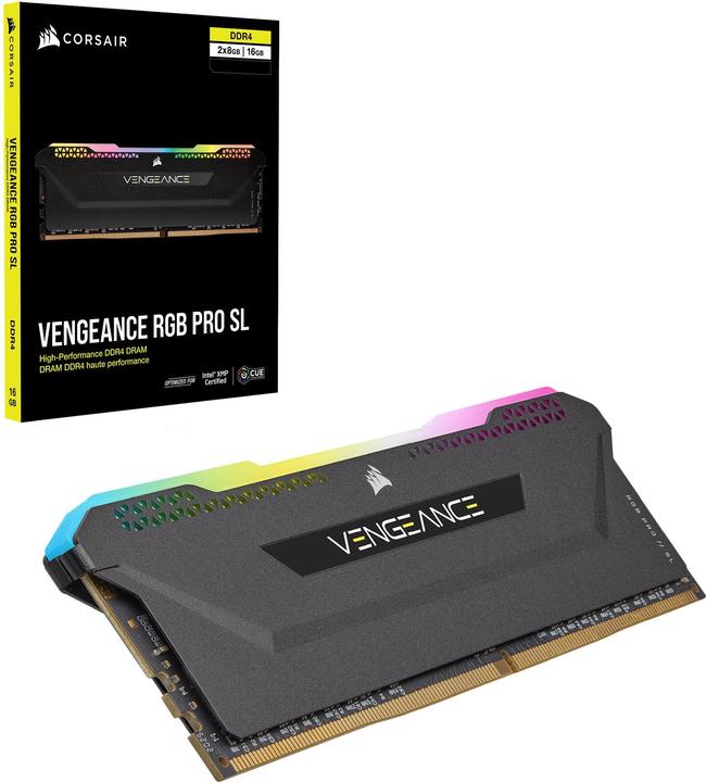 Produktbild Corsair Vengeance RGB Pro SL (2 x 8GB, 3600 MHz, DDR4-RAM, DIMM)