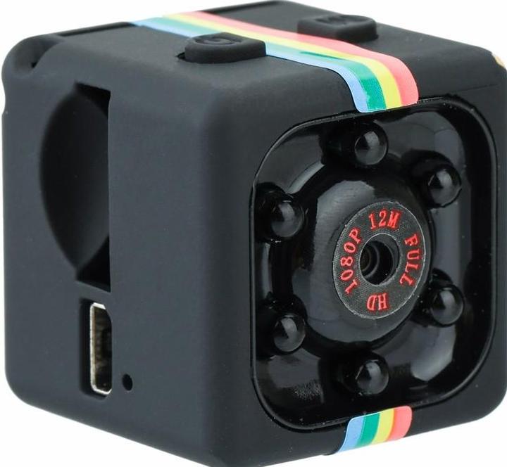 Actual product image PhoneLook Ultra compact cube camera 12MP Full HD 1080p video recording incl. holder (30p)