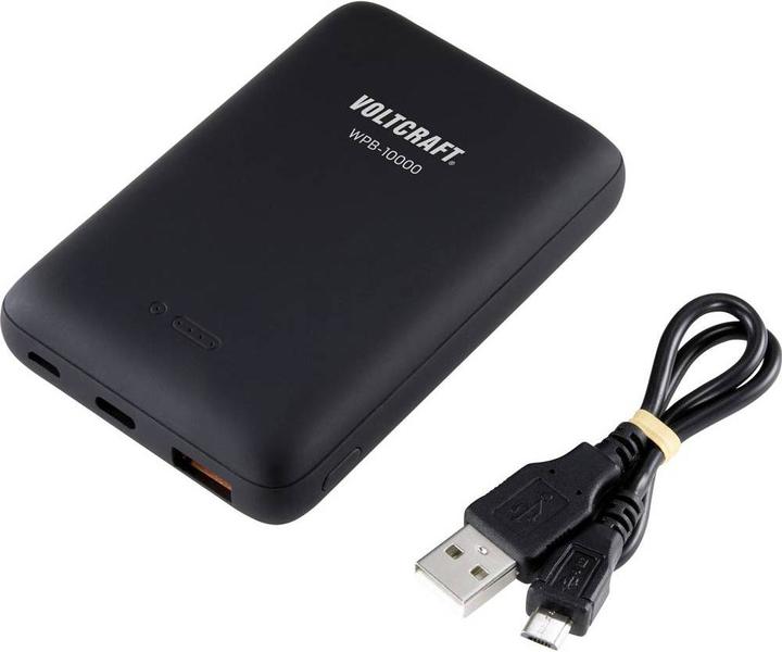 Image du produit Voltcraft Banque d'alimentation à induction 3 A WPB-10000 VC-11015280 10000 mAh Sorties USB, prise USB-C™ (10000 mAh, 37 Wh)