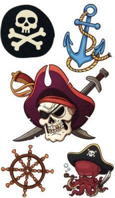 Actual product image BSB-Obpacher Sticker tattoo pirates