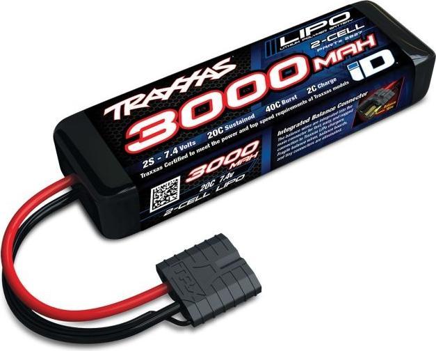 Traxxas AKKU LiPo 2S 7.4V 3000mAh 20C TRA (7.40 V, 3000 mAh)