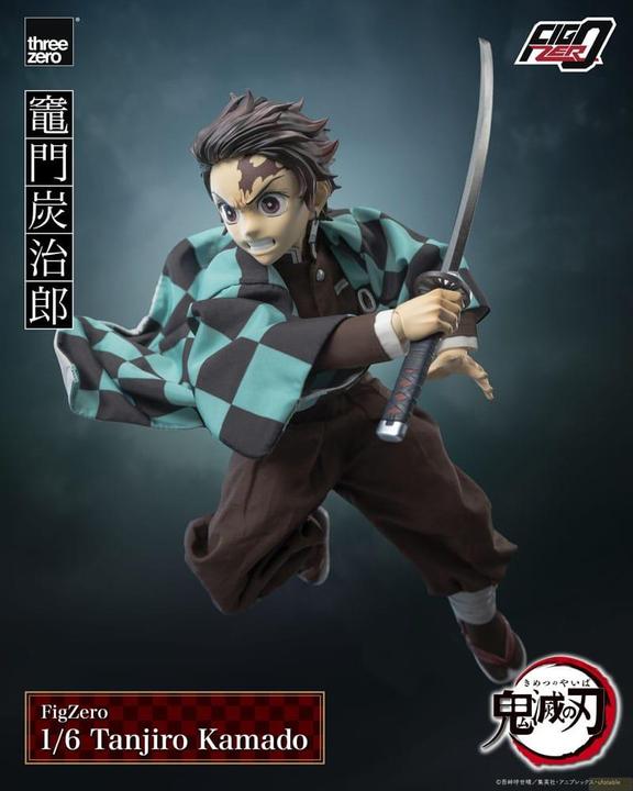 Actual product image ThreeZero Demon Slayer: Kimetsu no Yaiba FigZero action figure 1/6 Tanjiro Kamado 27 cm