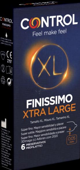 Produktbild Control Finissimo Xtra Large» 6 ultradünne XXL-Kondome für super sensitiven Safer Sex (6 Stk.)