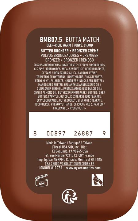 Immagine prodotto NYX Professional Make-Up Burro (7.5 Partita Butta, Bronzer, 5 g)