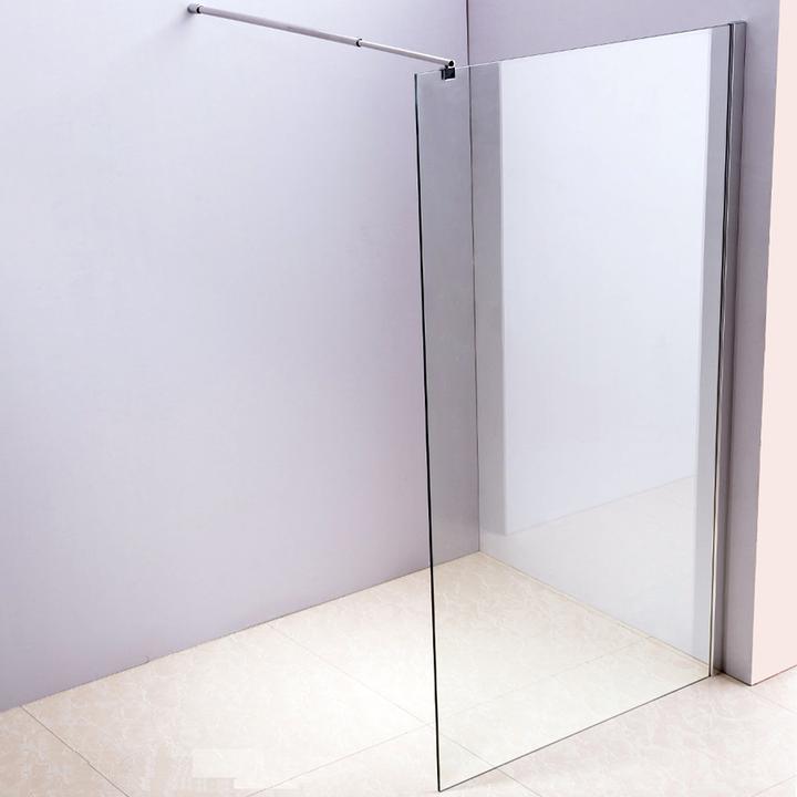 Produktbild Tellstar Disegno Duschabtrennung / Duschkabine 120cm, Echtglas klar, Glaselement Walk In, chromoptik (120 cm, 120 cm, 200 cm)
