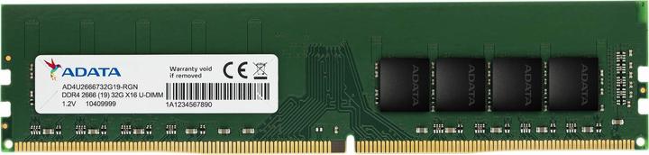 Produktbild Adata AD4U266616G19-SGN (1 x 16GB, 2666 MHz, DDR4-RAM, DIMM)