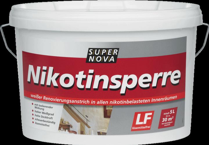 Super Nova Wall paint nicotine barrier (White, 5 l)