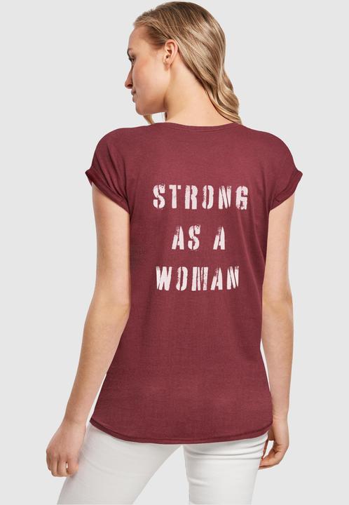 Actual product image Merchcode Ladies WD - Strong As A Woman Extended Shoulder Tee - 116539 (M)