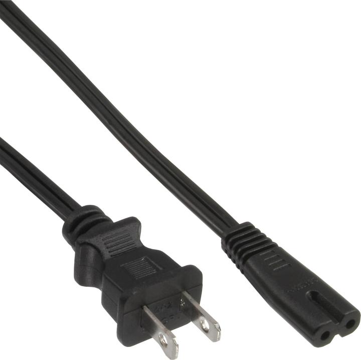 Actual product image InLine 65er Bulk-Pack ® Mains cable, USA mains plug to Euro 8 C7 plug, 1.8m (1.80 m)