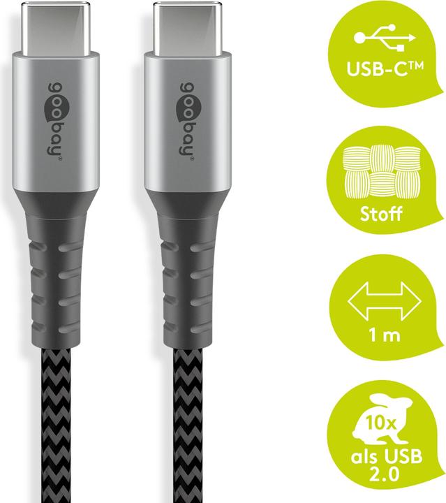 Immagine prodotto Goobay USB C – USB C (1 m, USB 2.0)